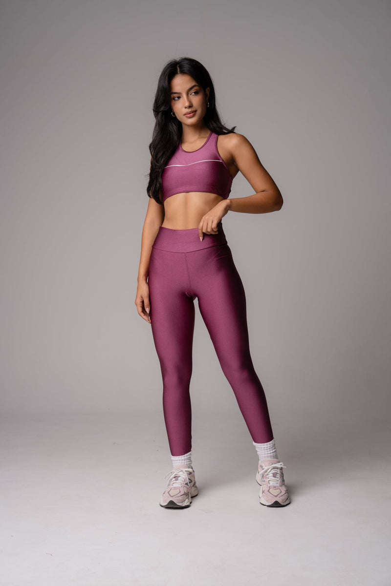 Conjunto Legging e Top Intense Sunshine Malva
