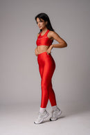 Conjunto Legging e Top Intense Sunshine Vermelho Intenso