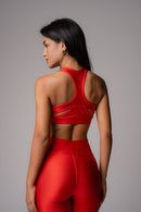 Conjunto Legging e Top Intense Sunshine Vermelho Intenso