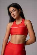 Conjunto Legging e Top Intense Sunshine Vermelho Intenso