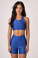 Conjunto Short e Top Runner Lovers Azul Cobalto