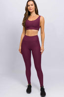 Top Regata Canelado Roxo