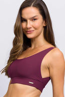 Top Regata Canelado Roxo