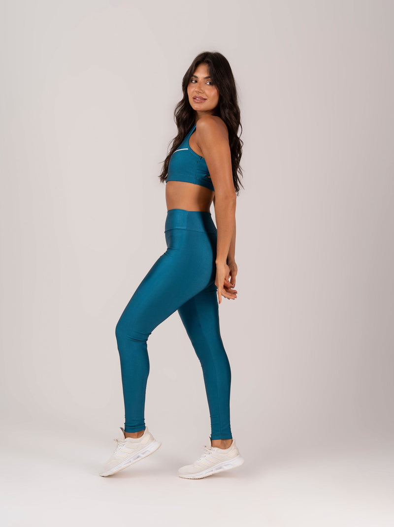 Conjunto Legging e Top Intense Sunshine Petróleo