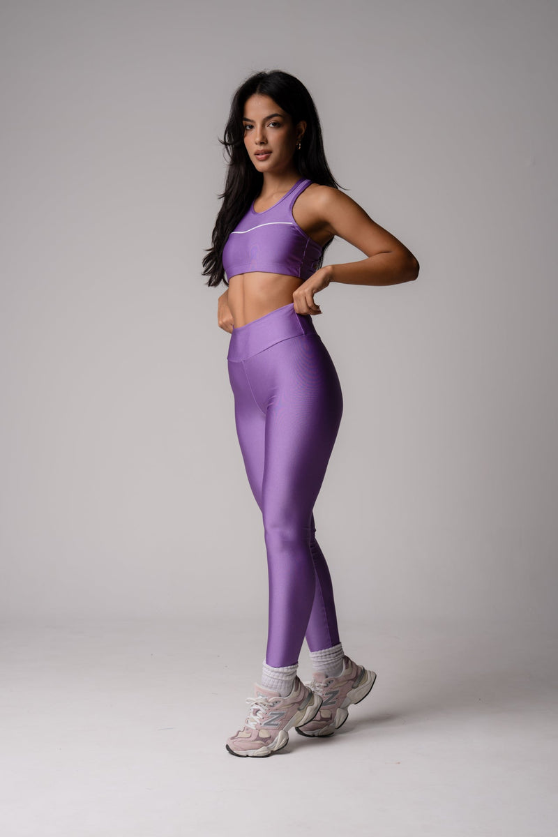Conjunto Legging e Top Intense Sunshine Lilás
