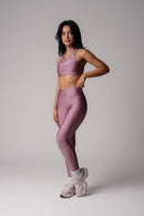 Conjunto de leggings y top rosa albaricoque Intense Sunshine
