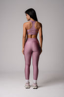 Conjunto de leggings y top rosa albaricoque Intense Sunshine
