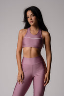 Conjunto de leggings y top rosa albaricoque Intense Sunshine