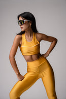 Conjunto Legging e Top Intense Sunshine Mostarda
