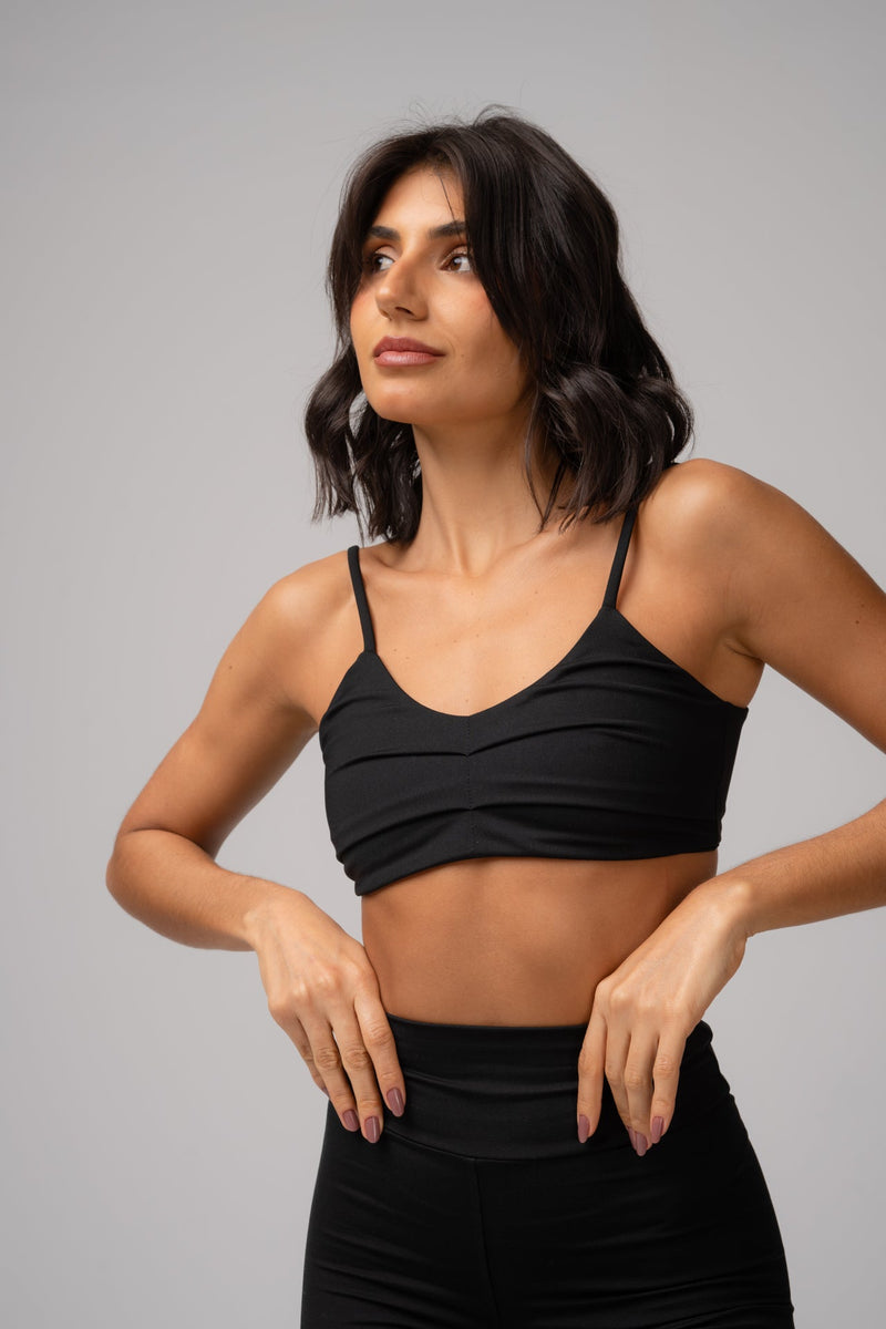Conjunto Short e Top Fita Essentials Preto